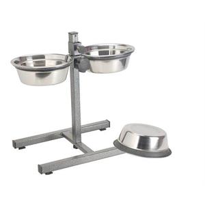 PETFACE STAINLESS STEEL ADJUSTABLE DOUBLE DINER 1800ml Image 1
