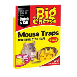 THE BIG CHEESE STV100 BAITED RTU MOUSE TRAP (TWIN PACK) Image 1