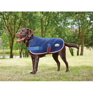 WEATHERBEETA QUILTED DOG RUG - NAVY/RED/WHITE Image 1