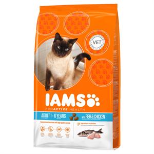 IAMS CAT ADULT with WILD OCEAN FISH & CHICKEN 3KG Image 1