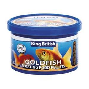 KING BRITISH GOLDFISH FLOATING FOOD STICKS WITH (IHB) 35G Image 1