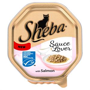 SHEBA ALU TRAY SAUCE LOVER with SALMON 85G - NEW SIZE Image 1