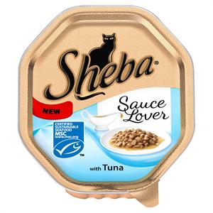 SHEBA ALU TRAY SAUCE LOVER with TUNA 85G  - NEW SIZE Image 1