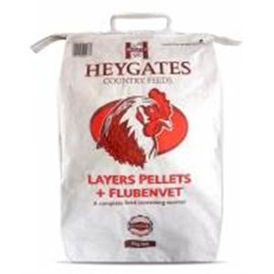 HEYGATES LAYERS PELLETS + FLUBENVET 5KGS Image 1