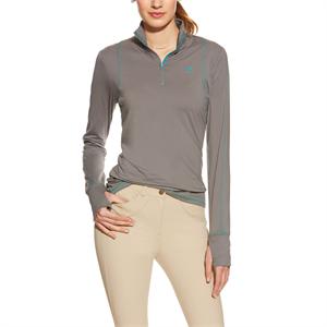 ARIAT LOWELL 1/4 ZIP TOP - QUIET SHADE Image 1