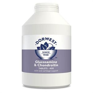 DORWEST VETERINARY GLUCOSAMINE AND CHONDROITIN 400 TABLETS Image 1