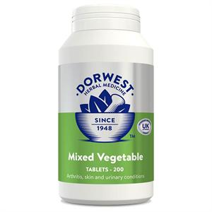 DORWEST VETERINARY MIXED VEGETABLES 200 TABLETS Image 1