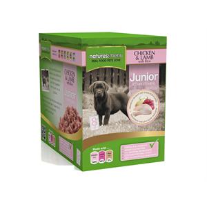 NATURES MENU DOG 8*300G JUNIOR (CHICKEN with lamb & rice) Image 1