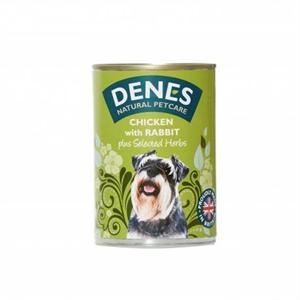 DENES ADULT DOG TINS 12*400G CHICKEN with RABBIT and HERBS Image 1