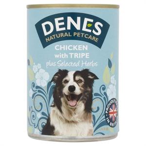 DENES ADULT DOG TINS 12*400GM CHICKEN with TRIPE and HERBS Image 1