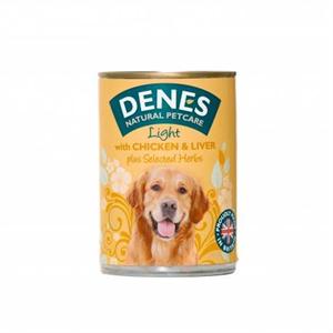 DENES LIGHT DOG TINS 12*400G with  CHICKEN and LIVER and HERBS  Image 1