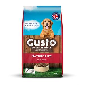 GUSTO MATURE / LITE 12KG with BEEF Image 1