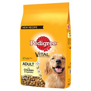 PEDIGREE VITAL PROTECTION DRY ADULT with Chicken 12kg ( NEW BAG SIZE) Image 1
