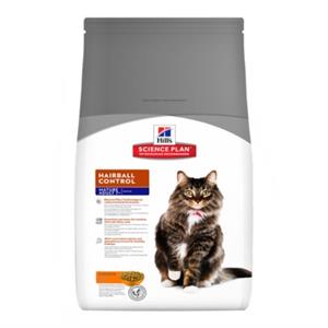 Hills Science Plan Feline Mature Adult 7+ Hairball Control with Chicken 1.5kg Image 1