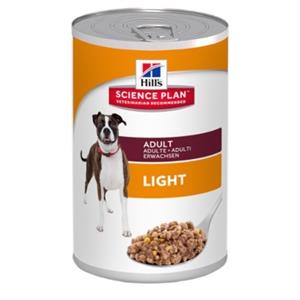 Hills Canine Adult Light Dog Food Regular 12*370g tins Image 1