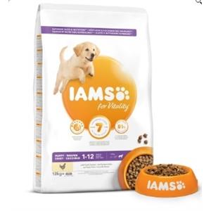 IAMS for Vitality Puppy Large Dog Food with Fresh chicken 12kg Image 1