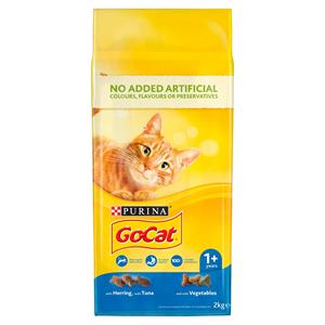 Go Cat Adult Cat Food with Tuna and with Vegetables 2kg Image 1