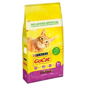 Go Cat Adult Cat Food with Chicken and Duck 2kg Image 1