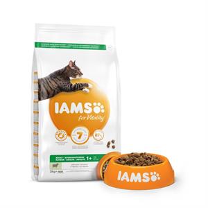 IAMS CAT ADULT with TENDER NEW ZEALAND LAMB 3KG Image 1