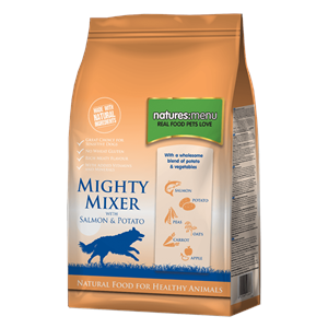 NATURES MENU MIGHTY MIXER with SALMON 2KG Image 1