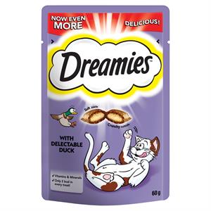 DREAMIES CAT TREATS 60G - DUCK FLAVOUR Image 1