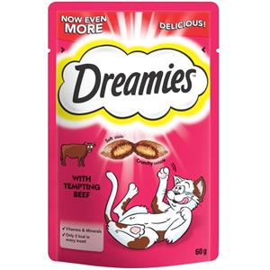 DREAMIES CAT TREATS 60G - BEEF FLAVOUR  Image 1