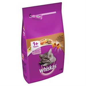Whiskas 1+ Adult Cat Complete - Duck & Turkey 2kg Image 1