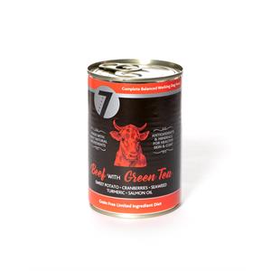 Seven Adult Can Beef with Green Tea 400g Image 1