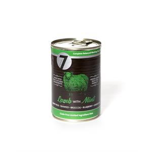 Seven Adult Can Lamb with Mint 400g Image 1