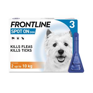 FRONTLINE SPOT ON 0.67ML SMALL DOG 3 PACK (2-10kg) Image 1
