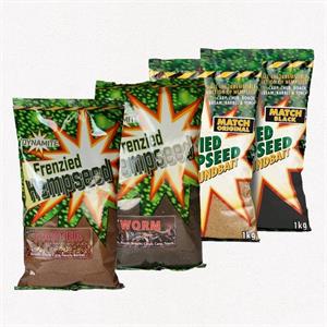 DYNAMITE BAITS FRENZIED DARK WORM GROUNDBAIT 900G Image 1