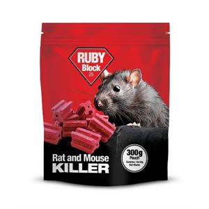 LODI RUBY BLOCK RAT & MOUSE KILLER (5 X 300g) Image 1