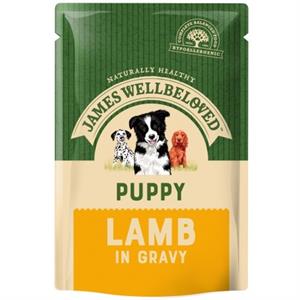 James Wellbeloved Puppy Food Lamb & Rice 10 x 150g Dog food pouch Image 1