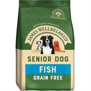 James Wellbeloved Grain Free Senior Dog Food Fish 1.5kg Image 1