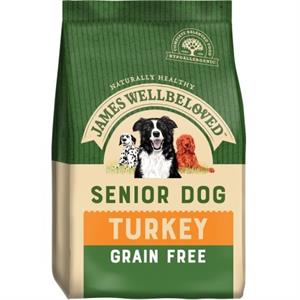 James Wellbeloved Grain Free Senior Dog Food Turkey 10kg Image 1