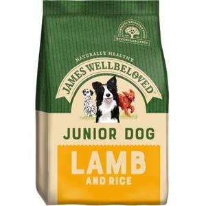 JAMES WELLBELOVED LAMB & RICE JUNIOR DOG FOOD 15KG Image 1