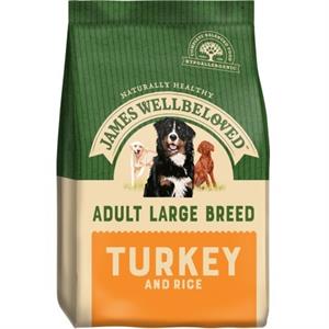 JAMES WELLBELOVED TURKEY & RICE LARGE BREED ADULT DOG FOOD 15KG Image 1
