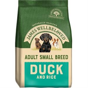 JAMES WELLBELOVED DUCK & RICE SMALL BREED ADULT DOG 1.5KG Image 1