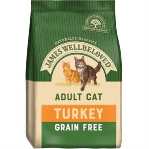 JAMES WELLBELOVED CAT ADULT GRAIN FREE 1.5KG - TURKEY Image 1