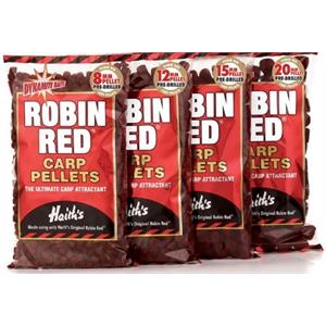Dynamite Baits Robin Red Pellets 15mm Pre-Drilled 900g Image 1