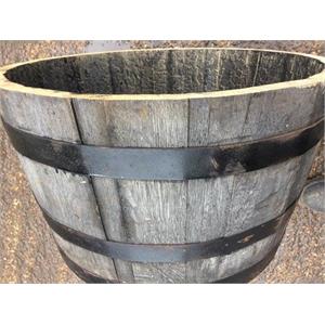 Planter + Compost deal 1 x Oak Barrel + 2 x 50 Ltr Westland Compost Image 1