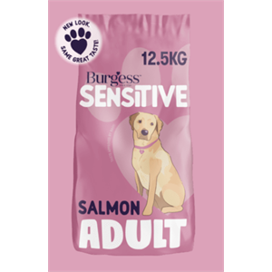 BURGESS SENSITIVE ADULT SALMON & RICE DOG FOOD 12.5KG OFFER Image 1