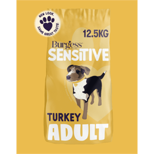 BURGESS SENSITIVE TURKEY AND RICE ADULT DOG FOOD 12.5KG OFFER Image 1