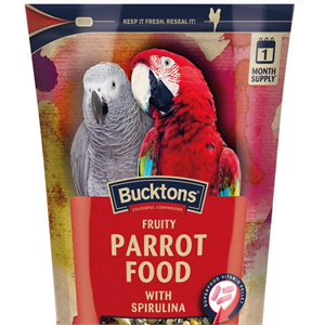 Bucktons Fruity Parrot Food + Spirulina 1.5kg Image 1