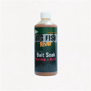 Dynamite Baits Big Fish River Bait SoakShrimp & Krill 500ml Image 1
