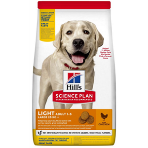Hills Canine Adult Light Large Breed Dog Food 12kg Image 1