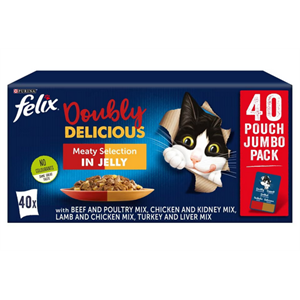 Felix As Good As it Looks Doubly Delicious Meat 40 x 100g Image 1