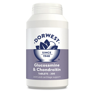 DORWEST VETERINARY GLUCOSAMINE AND CHONDROITIN 200 TABLETS Image 1