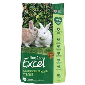 BURGESS EXCEL ADULT RABBIT FOOD NUGGETS 10KG Image 1