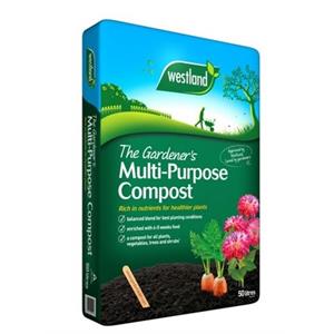 Planter + Compost deal 1 x Oak Barrel + 2 x 50 Ltr Westland Compost Image 1